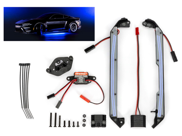 Traxxas LED podsvietenie šasi modré (pre 4-Tec 2.0, Drift)