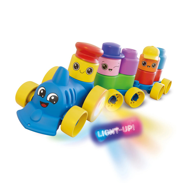 Quercetti Momy Soft - cuburi moi cu trenuleț - 25 buc