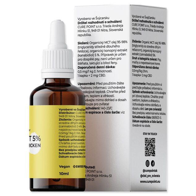 Olej CBD 5% príchuť kura 10ml