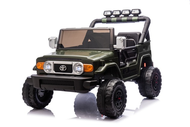 Elektrické autíčko Toyota FJ Cruiser XXL s pohonom 4x4, licencované (Dvojmiestne), zelené,