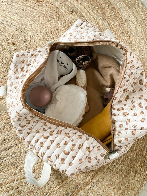 Borsa da weekend per mamme, Leopardo