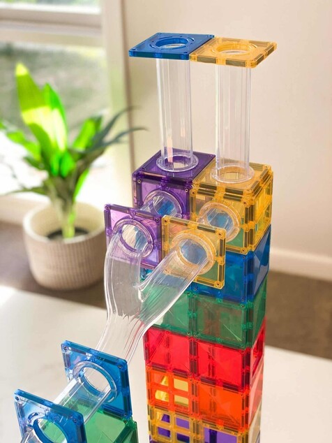 CONNETIX® Rainbow Ball Run Pack magnetická stavebnica 92 ks