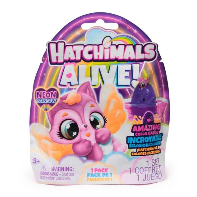 Hatchimals Jedno balenie Neónová dúha