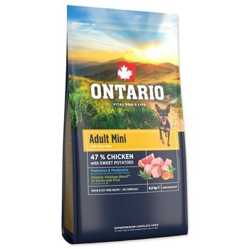 Krmivo Ontario Adult Mini Chicken &amp; Sweet Potatoes 6,5kg