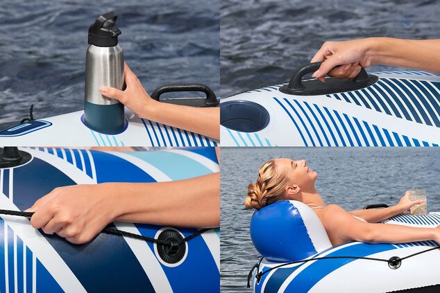 Bestway 43116 Nafukovací kruh Rapid Rider 135 cm, modrý