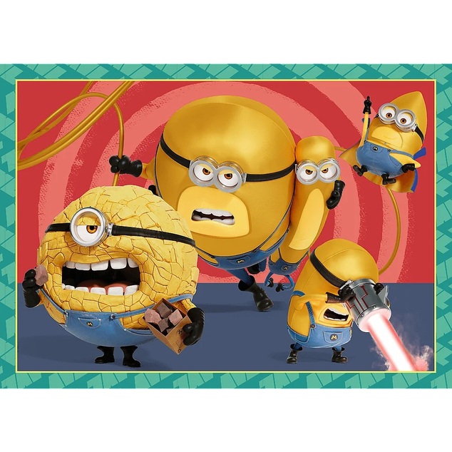 Trefl Puzzle 4v1 - Blázniví Mimoni / Universal Despicable Me 4