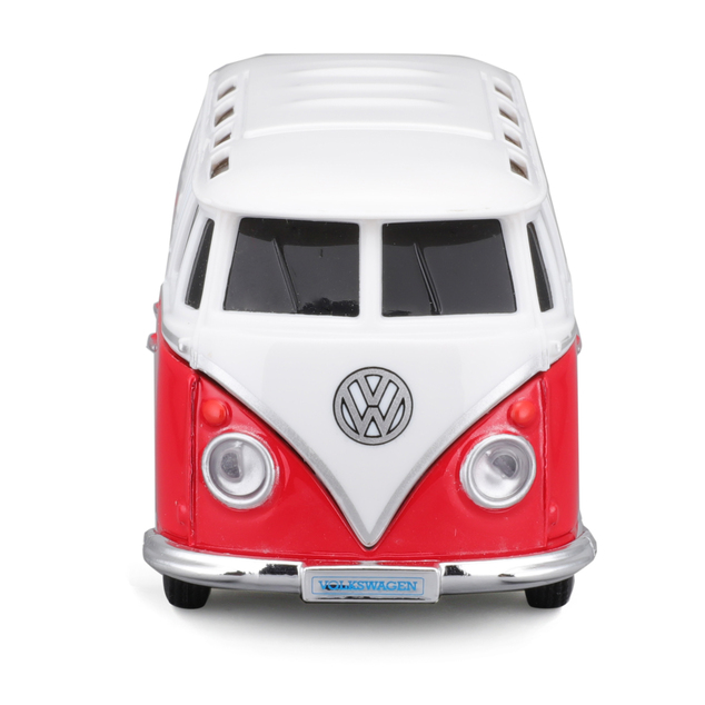 Maisto RC - DIE-CAST METAL so svetlami, Volkswagen Van Samba, 1:41, 2,4 GHz, USB, XTR, Blu