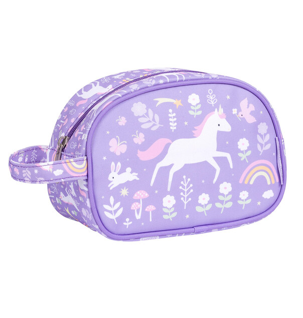 A Little Lovely Company - Kosmetiktasche - Einhörner und Regenbogen