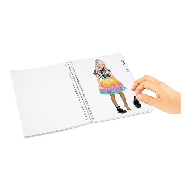 Top Model Omaľovánka s nálepkami