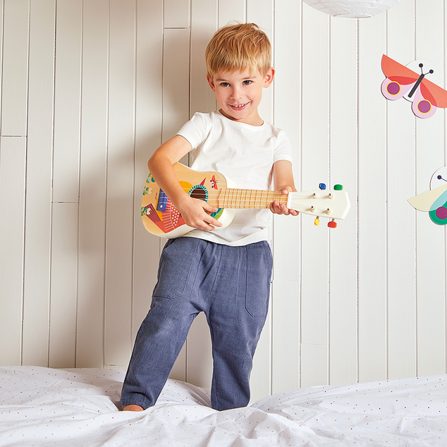 Janod Gioia Strumento musicale in legno per bambini Ukulele
