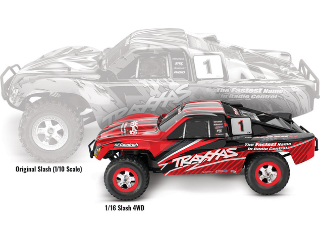 Traxxas Slash 1:16 RTR čierny