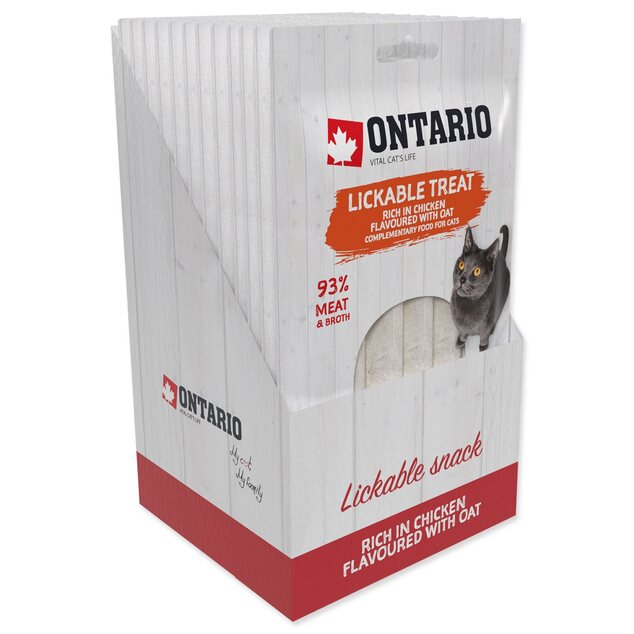 Ontario pochúťka lízací kurací + ovos 5x14g