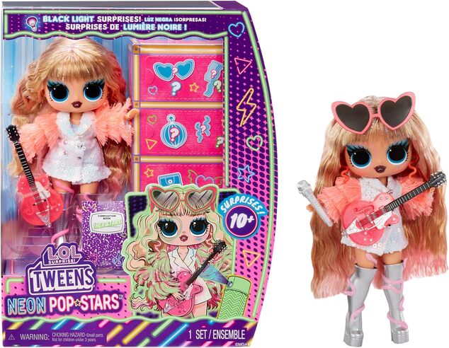 L.O.L. Surprise! Neon Pop Star Tweens bábika - Thea Stars