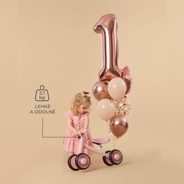 KINDERKRAFT Odrážadlo Cutie Flash Pink