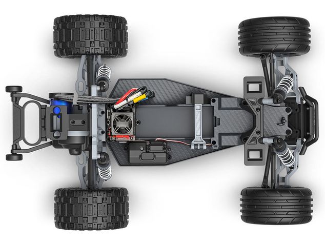 Traxxas Rustler 1:10 VX3 RTR čierny