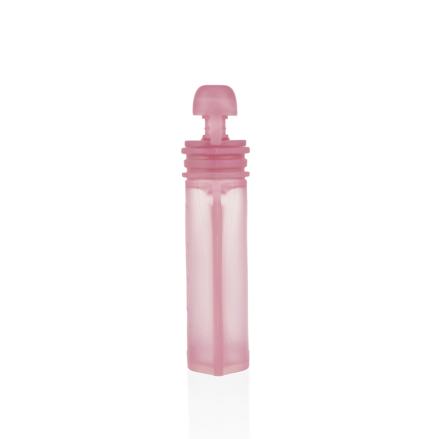 Bolsa de silicona rellenable para comida infantil, Transparent Pink