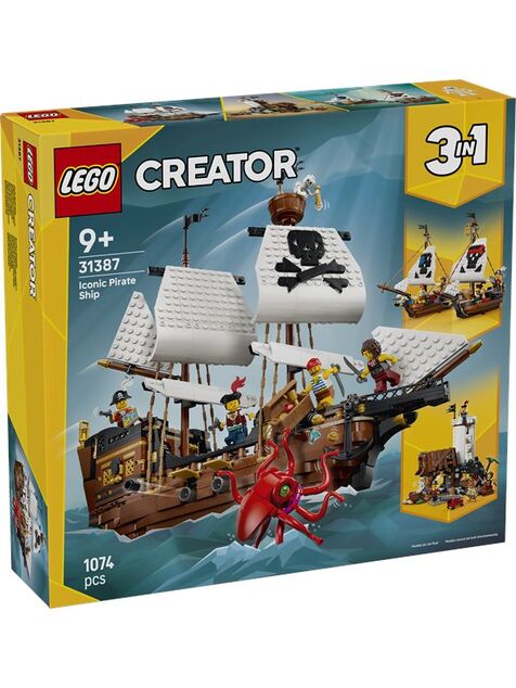 LEGO® Creator 3 en 1 31387 Bateau pirate emblématique