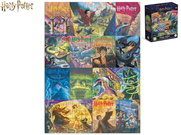 Puzzle Harry Potter 39x28cm coperți de cărți 250 piese