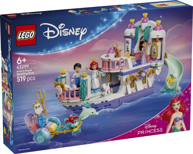 LEGO® Disney™ 43299 Arielina kráľovská svadobná loď