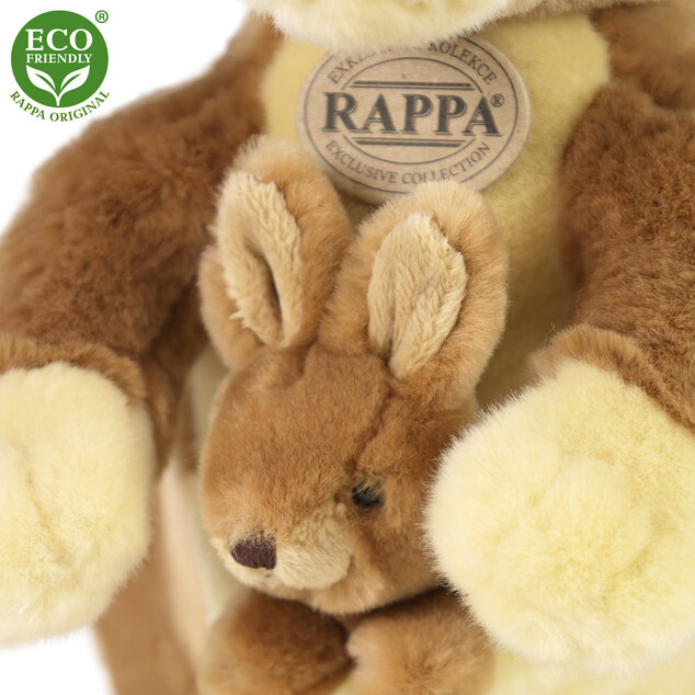Plyšový klokan s mláďaťom 37 cm ECO-FRIENDLY