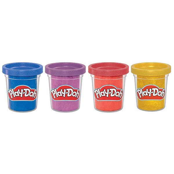 HASBRO - Play-Doh 4ks téglikov metalickej farby