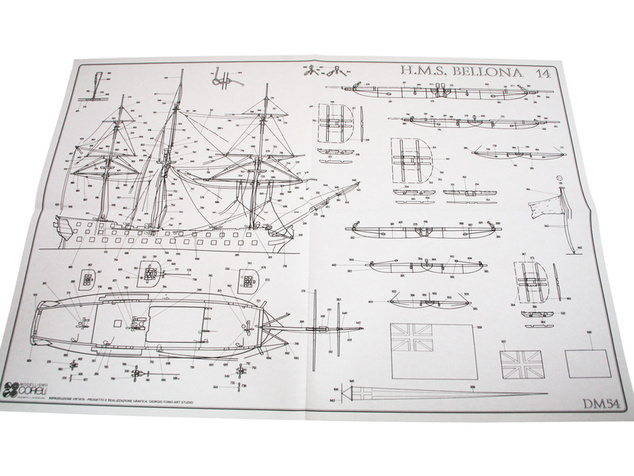 COREL HMS Bellona 1760 1:100 kit