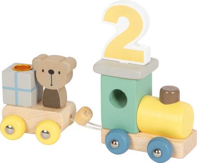 small foot Geburtstagszug aus Holz mit Tieren
