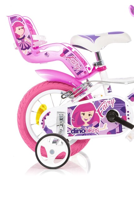 Dino Bikes - Detský bicykel 12" 124RSN-05FY Fairy - biely