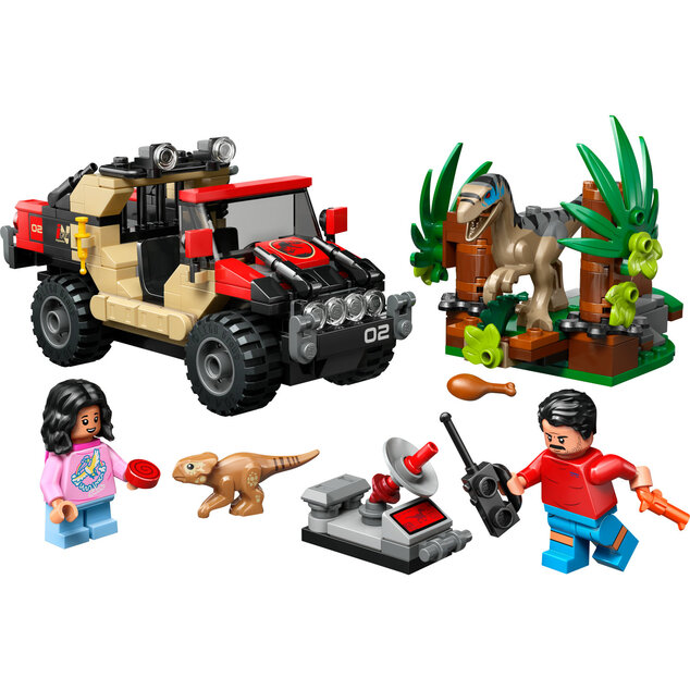 LEGO® Jurassic World™ 76972 Únik pred raptorom v terénnom aute