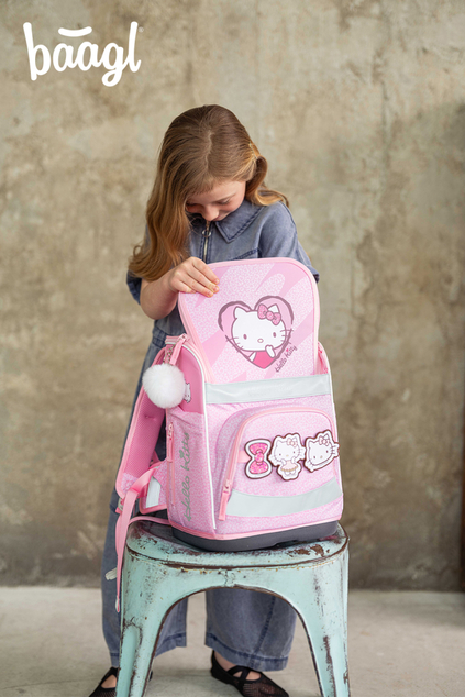 BAAGL Cartella Scolastica Zippy Plus Hello Kitty Sweet Leopard GRS
