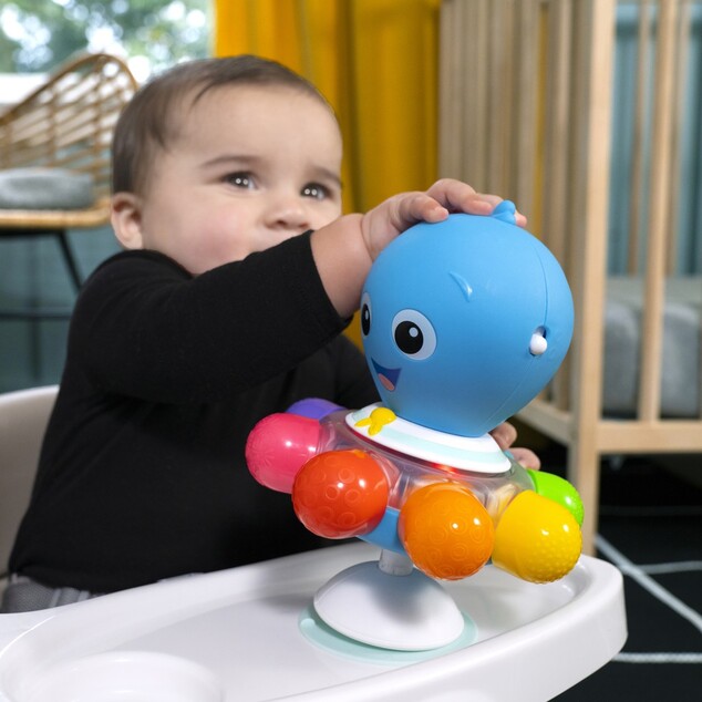 BABY EINSTEIN Opus Spin &amp; Sea™ 3 m+ érzékelő polip játék tapadókoronggal