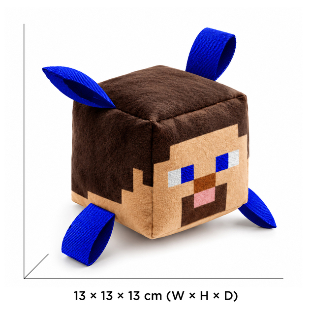 MINECRAFT Hundespielzeug Kauspielzeugblock Steve