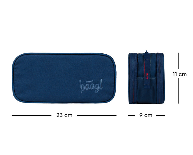 BAAGL Studenten Federmäppchen Etui Big Navy