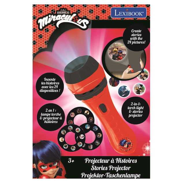 Lexibook Taschenlampe mit Projektor Miraculous