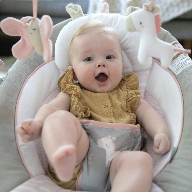 Lehátko vibrujúce s melódiou Flora the Unicorn™ 0m+, do 9kg