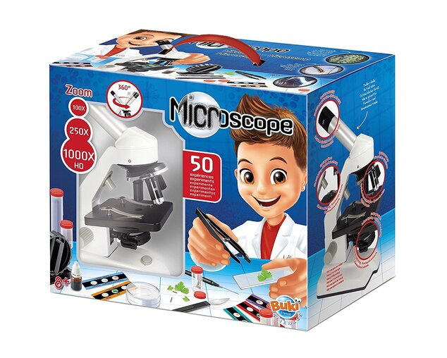 Mikroskop - zväčšenie 1000x a 50 pokusov (MR600)