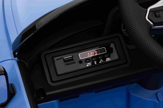 Elektrické autíčko Audi RS E-tron GT 12V, modré, široké jednomiestne sedadlo, 2,4 GHz diaľ