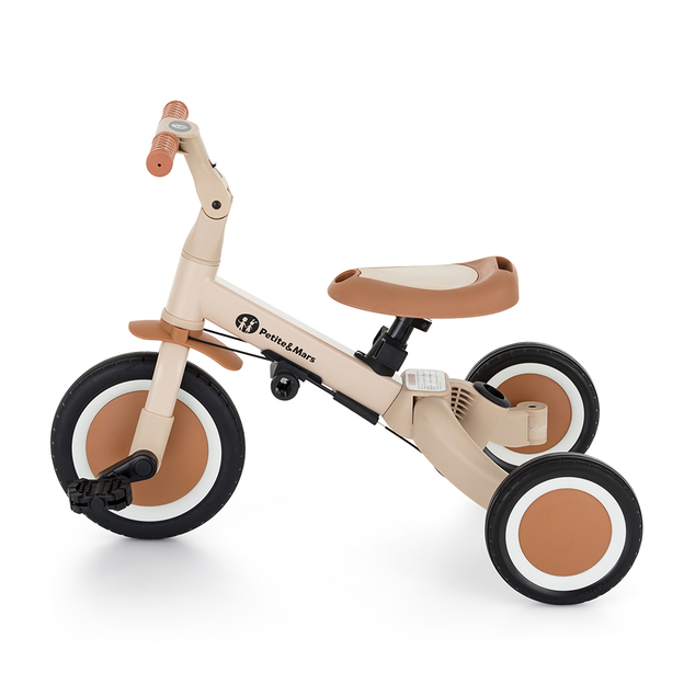 PETITE&amp;MARS Trojkolka multifunkčná 5v1 Turbo Desert Sand