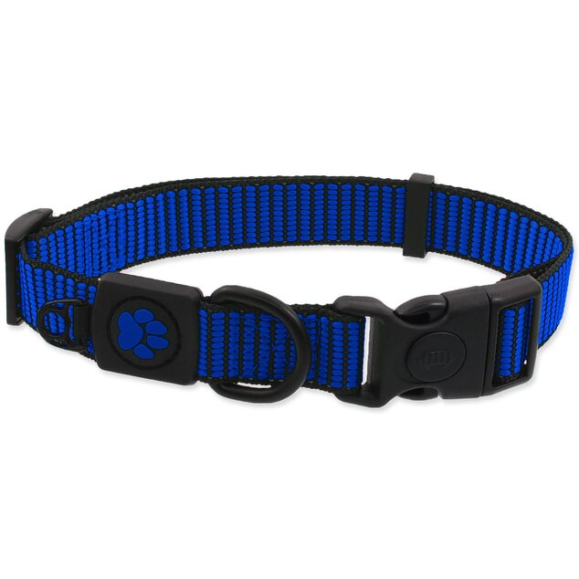 Obojok Active Dog Strong M modrý 2x34-49cm