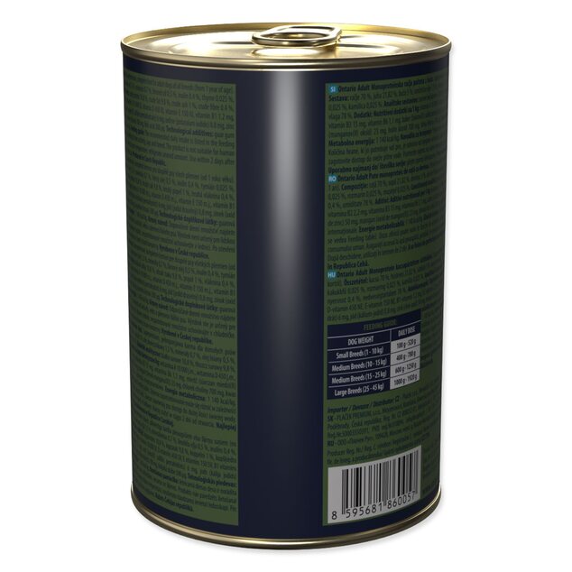 Konzerva Ontario Adult monoprotein kačacie paté s tekvicou 400g