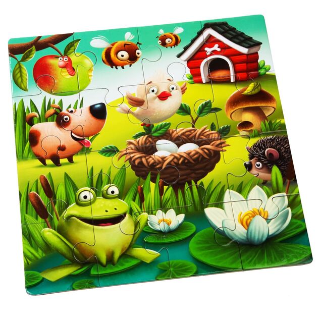 Puzzlika 12985 Kedvenc állatok 3 az 1-ben - puzzle 3 kép 50 darabos