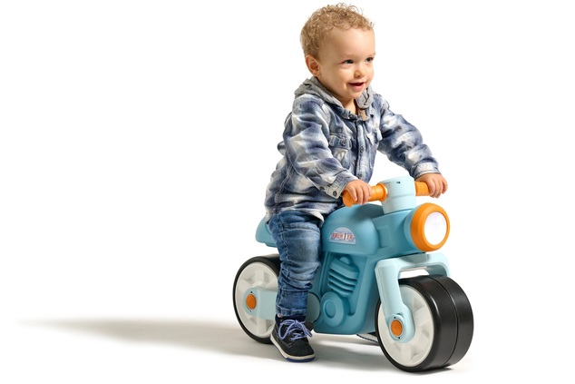 Falk odrážadlo Ride-on Retro modré - tiché kolesá