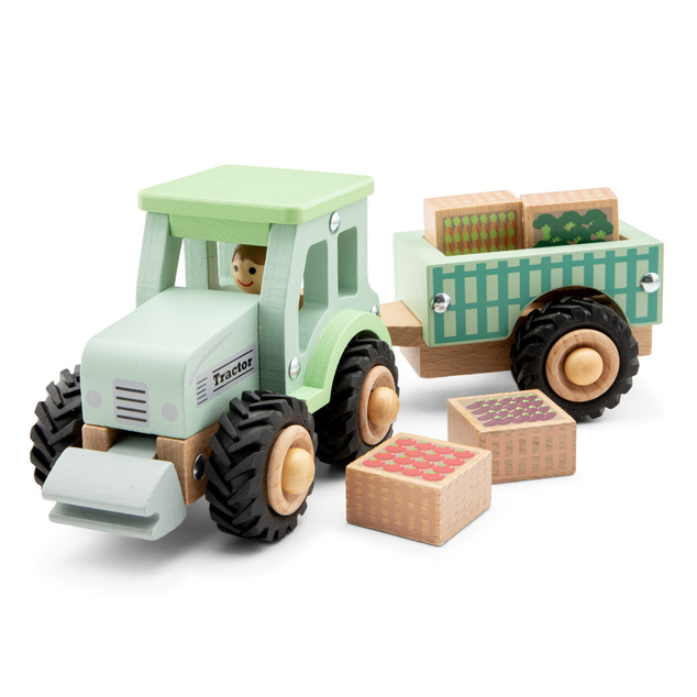 New Classic Toys Traktor s valníkom a nákladom