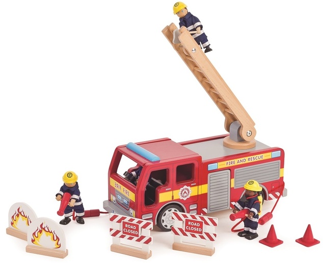 Tidlo Feuerwehrauto aus Holz