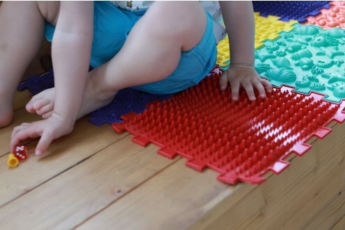 Ortek Masážna ortopedická podložka Puzzle "Námorná" 8 prvkov