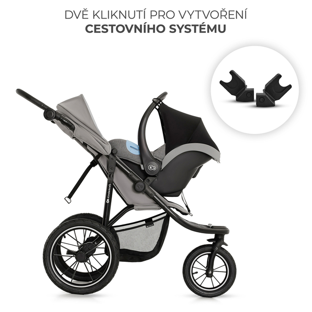 KINDERKRAFT Kočík športový a na behanie Helsi2 Grey