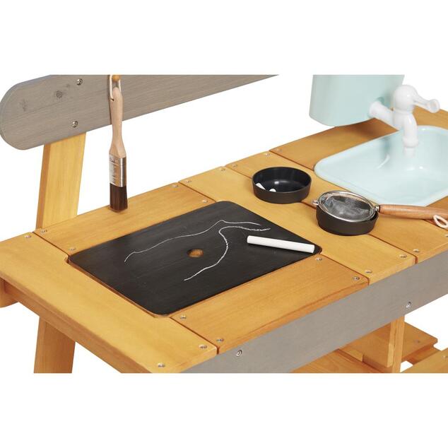 Janod Cuisine extérieure en bois pour enfants Muddy Lab