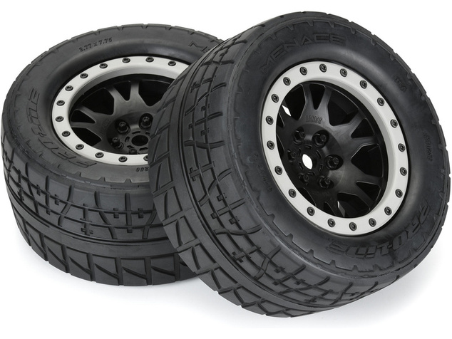 Pro-Line koleso 4.3", pneumatika Menace HP Belted Pro-Loc, disk čierny 24mm (2) (X-Maxx)