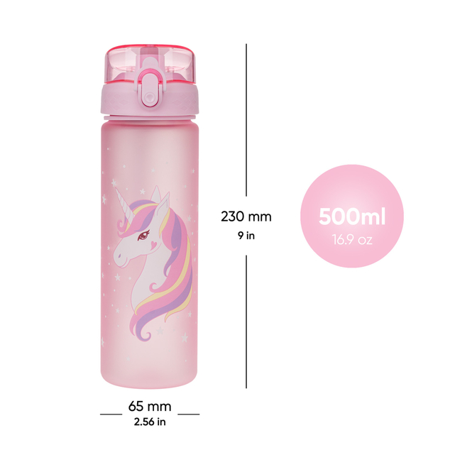 BAAGL Tritanová fľaša na nápoje Unicorn, 500 ml