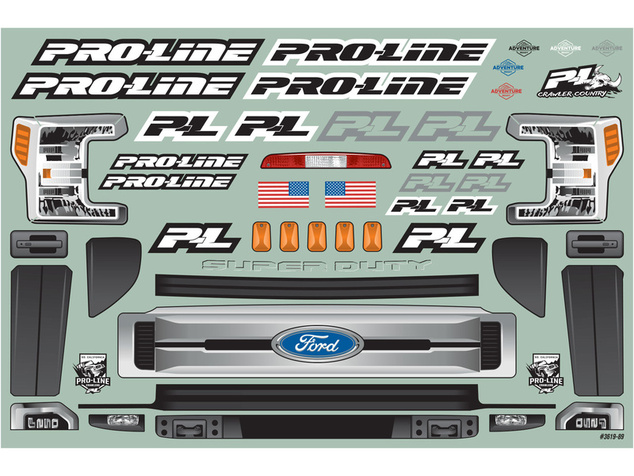Pro-Line karoséria 1:10 2017 Ford F-250 Super Duty číra (rozvor 313mm)